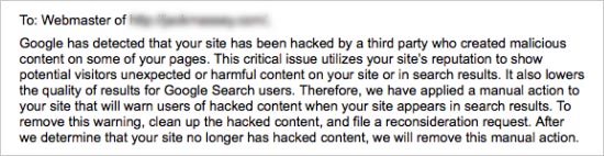 When your site has been hacked